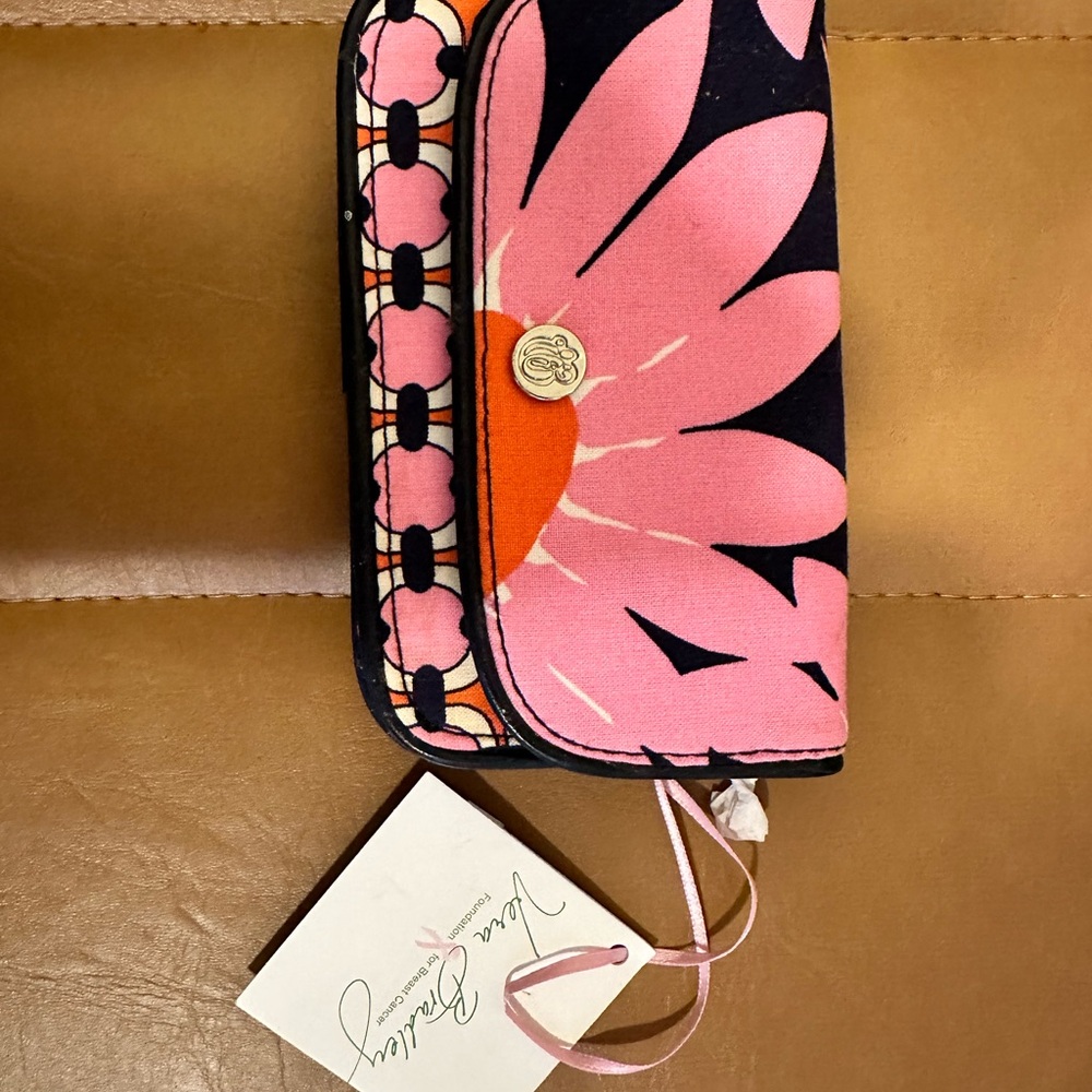 Vera Bradley Pink and Black Floral Wallet